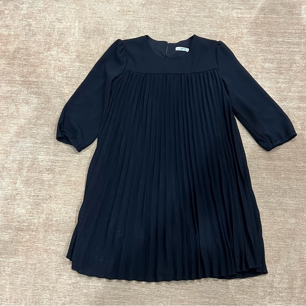 Mayoral navy pleated dress